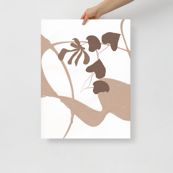 Modern Leaves Wall Art Print – Botanical Home Decor