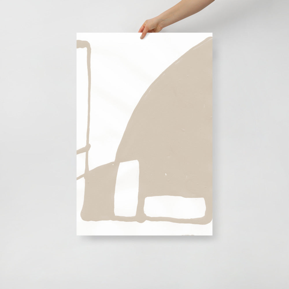 Arte de Pared Contemporáneo de Montaña – Impresión de Paisaje Abstracto