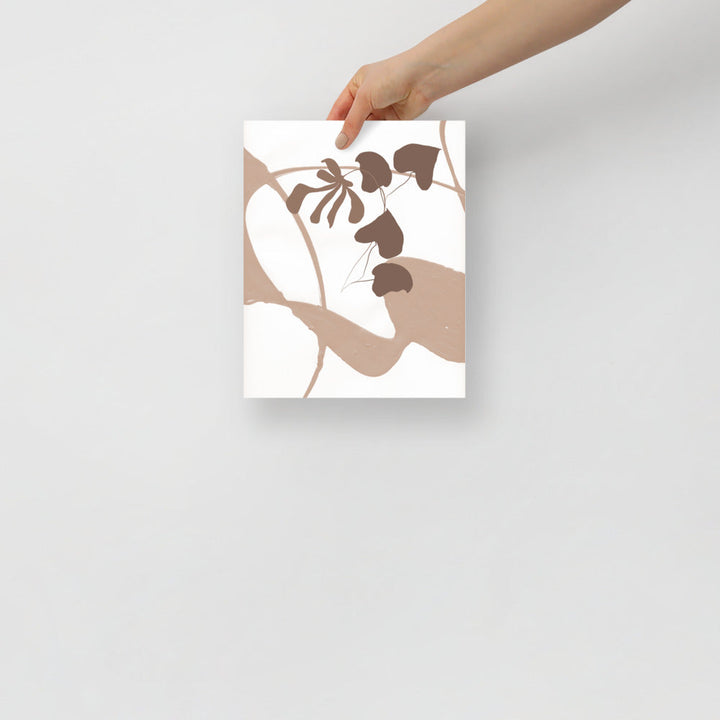 Modern Leaves Wall Art Print – Botanical Home Decor