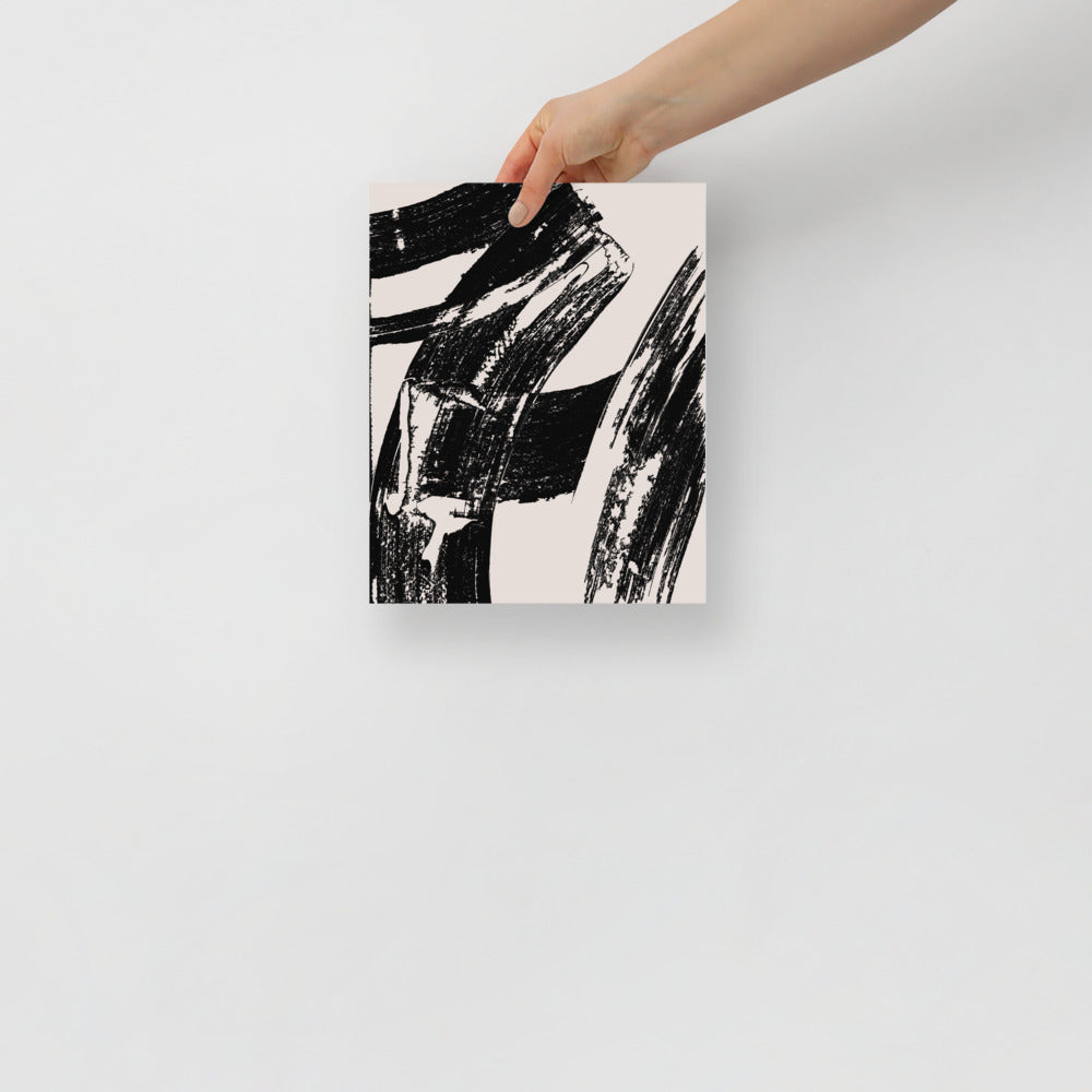 Impresión de Arte de Pared con Pinceladas Modernas