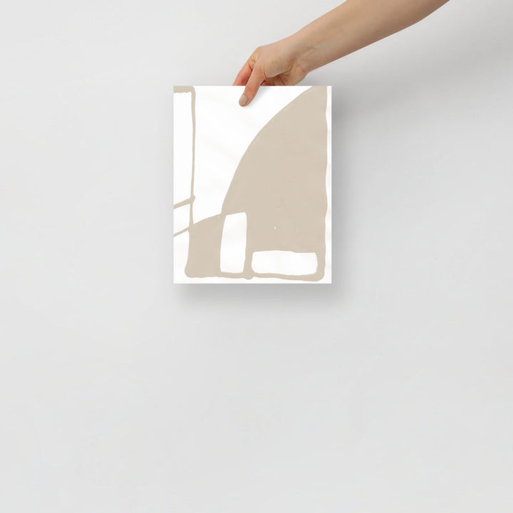 Arte de Pared Contemporáneo de Montaña – Impresión de Paisaje Abstracto