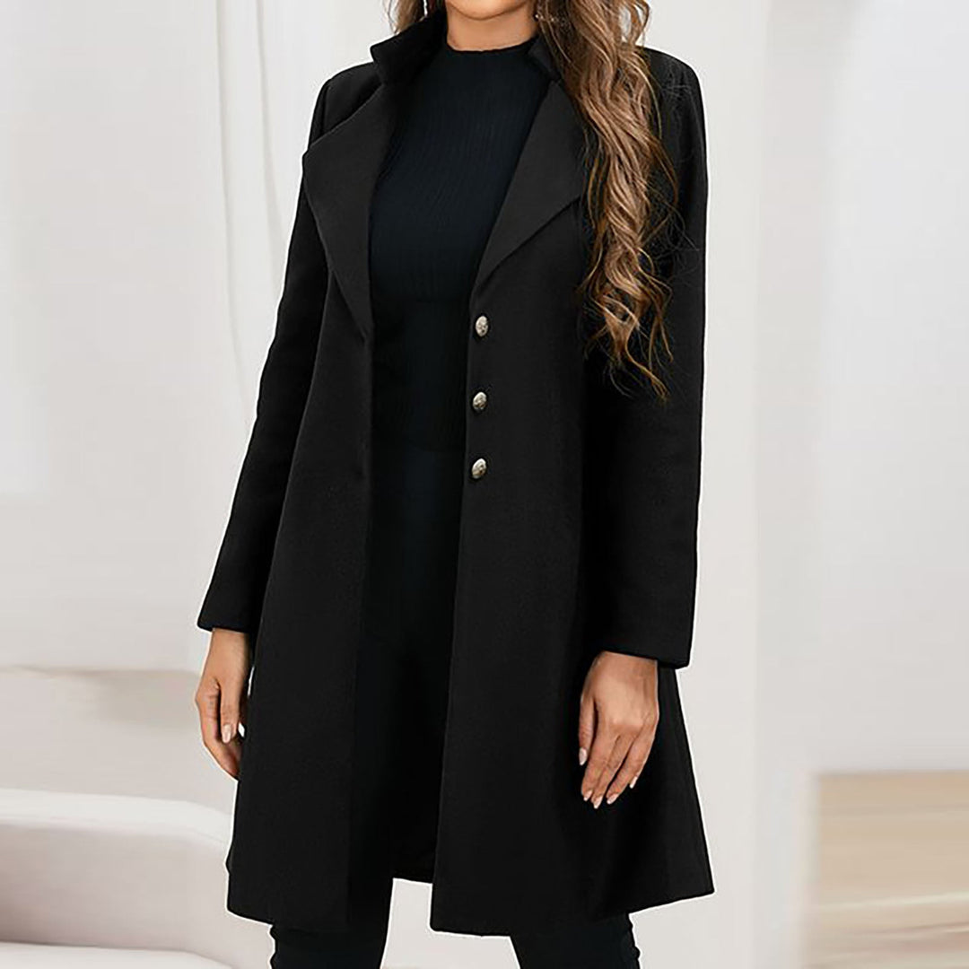 Klassischer Einreihiger Trenchcoat Für Frauen
