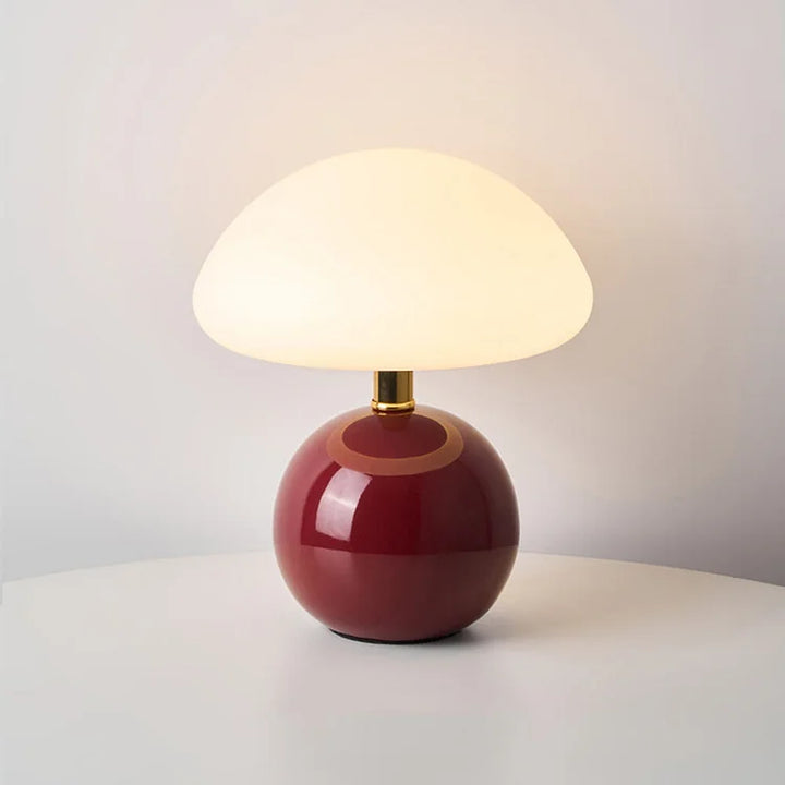 Bauhaus Style Mushroom Bedside Lamp Retro Accent Light