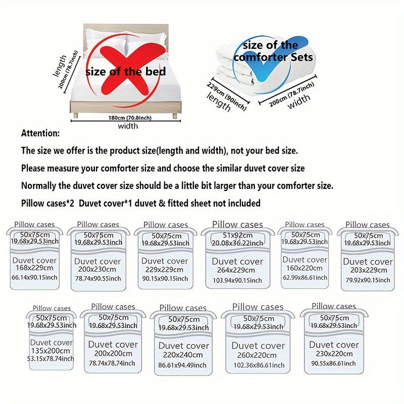 Hot Stamped Marble Quilt Cover and Pillowcase Set