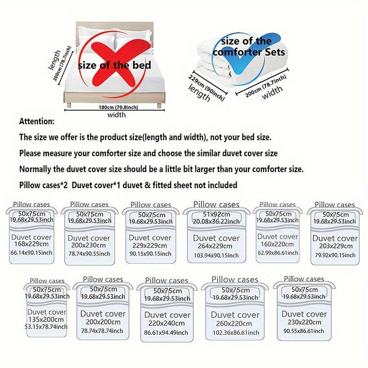 Hot Stamped Marble Quilt Cover and Pillowcase Set