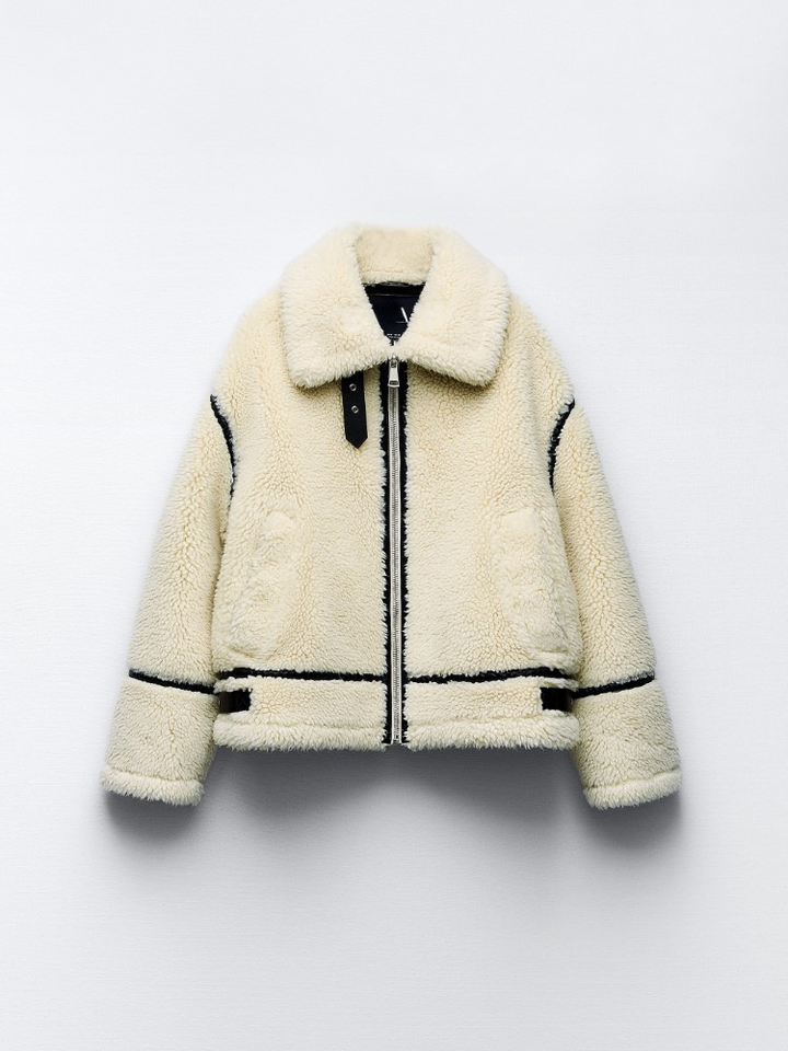 Damen Winterjacke Mit Langarm | Weiß