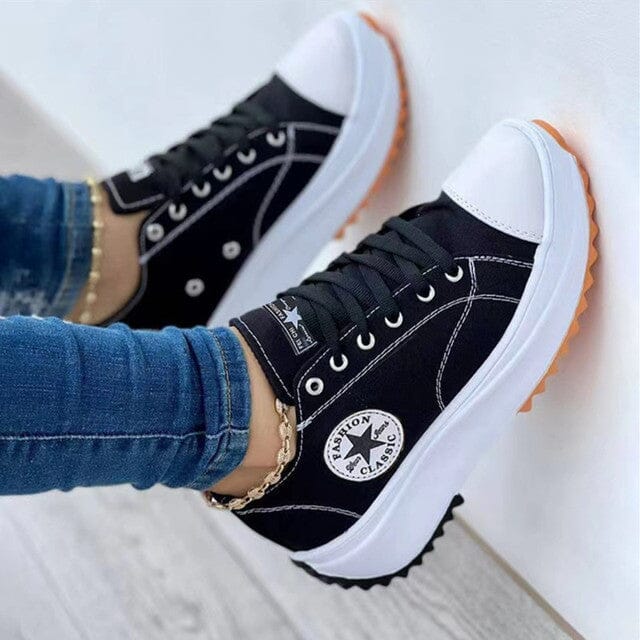 Trendige Plateau-Sneakers Für Frauen