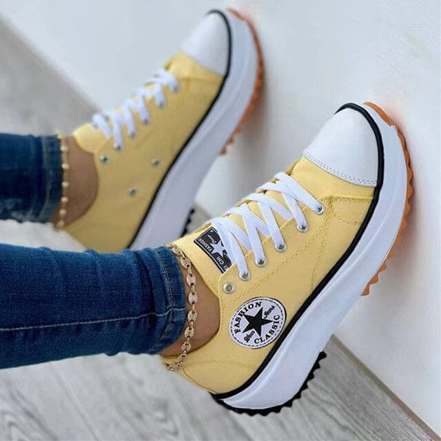 Trendige Plateau-Sneakers Für Frauen