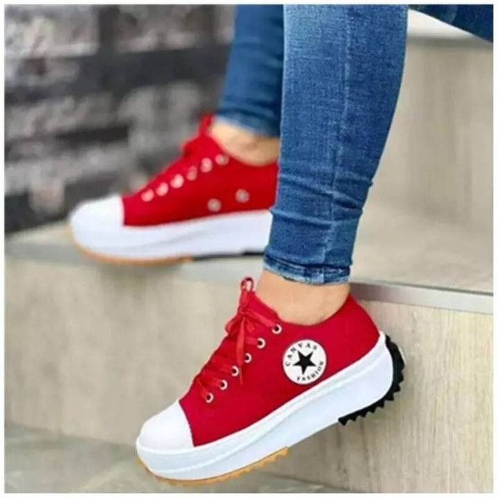 Trendige Plateau-Sneakers Für Frauen