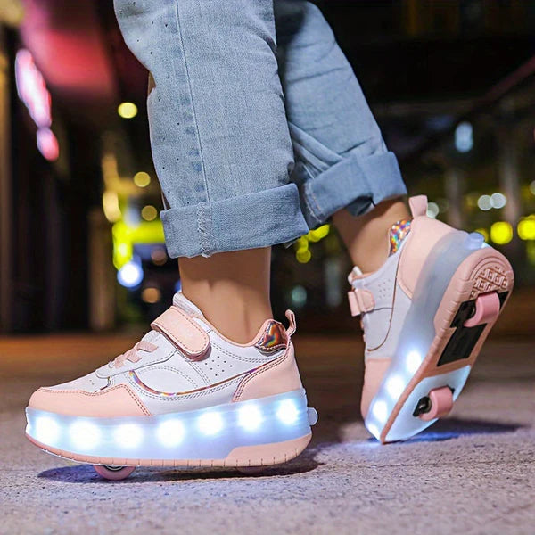 FlashRider – Leuchtende Roller-Sneaker für Kinder | Spaß & Sicherheit mit LED-Lichtspektakel