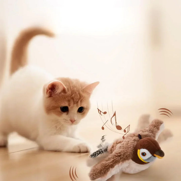 Automatic Flapping Bird Cat Toy Motion-Activated Interactive Play