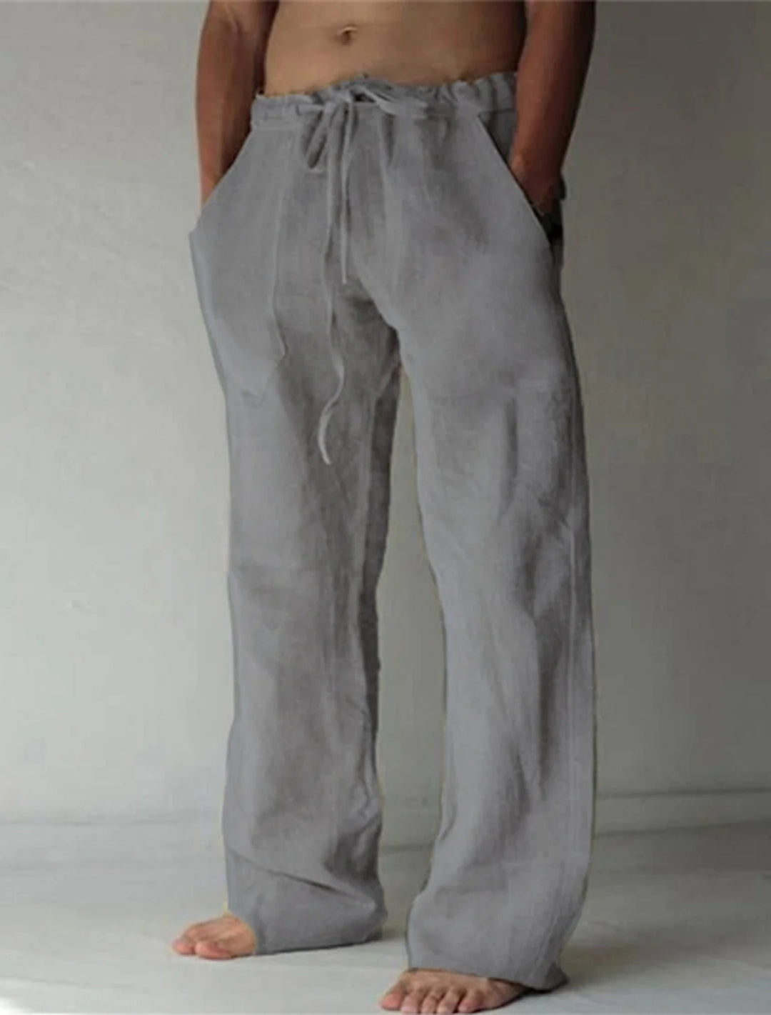 Herren Leinenhose im Baggy-Stil – Luftig, Bequem & Sommerlich | Ideal für Freizeit, Strand & Alltag