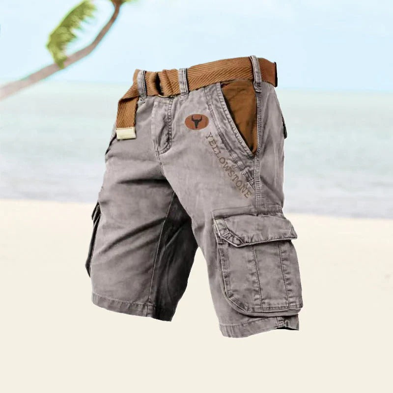 Herren Multifunktionale Cargo-Shorts – Robust, Atmungsaktiv & Praktisch für den Sommer 2025 | Mit vielen Taschen & Bewegungsfreiheit