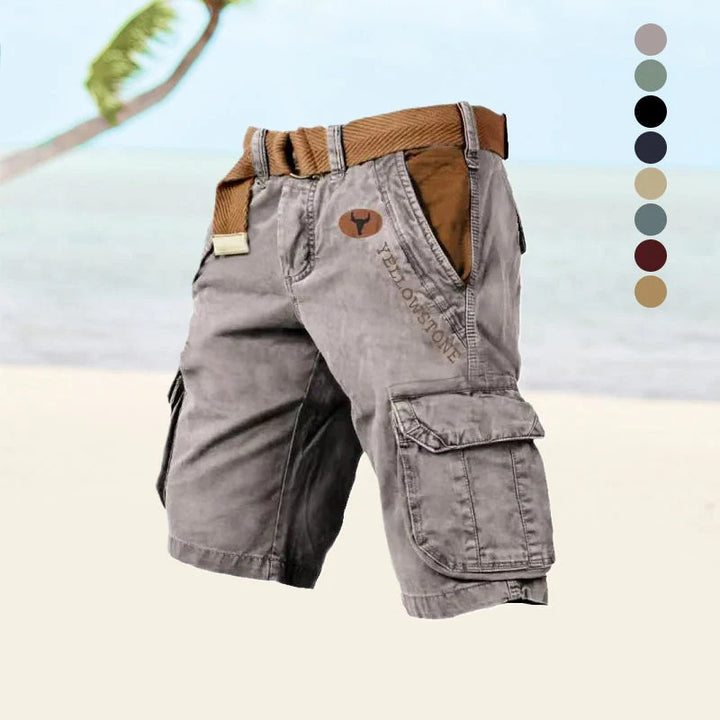 Herren Multifunktionale Cargo-Shorts – Robust, Atmungsaktiv & Praktisch für den Sommer 2025 | Mit vielen Taschen & Bewegungsfreiheit