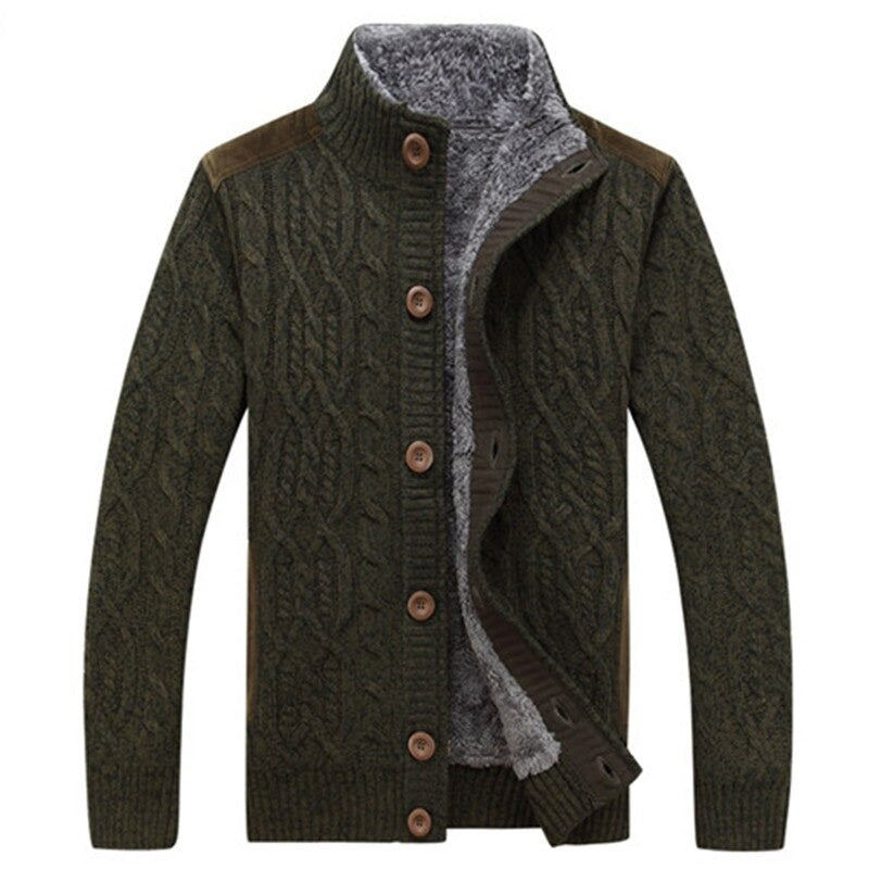 Strickjacke Mit Plüschfutter Für Herren | Herbst