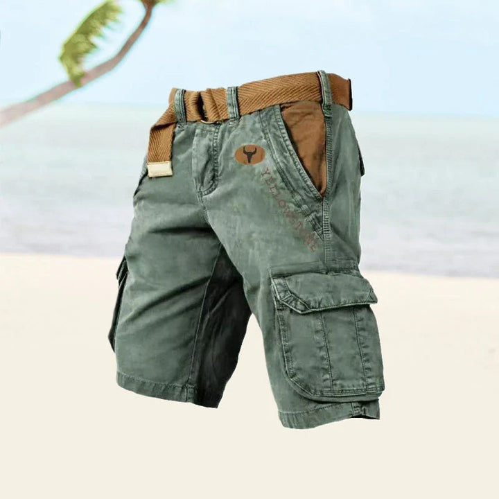 Herren Multifunktionale Cargo-Shorts – Robust, Atmungsaktiv & Praktisch für den Sommer 2025 | Mit vielen Taschen & Bewegungsfreiheit