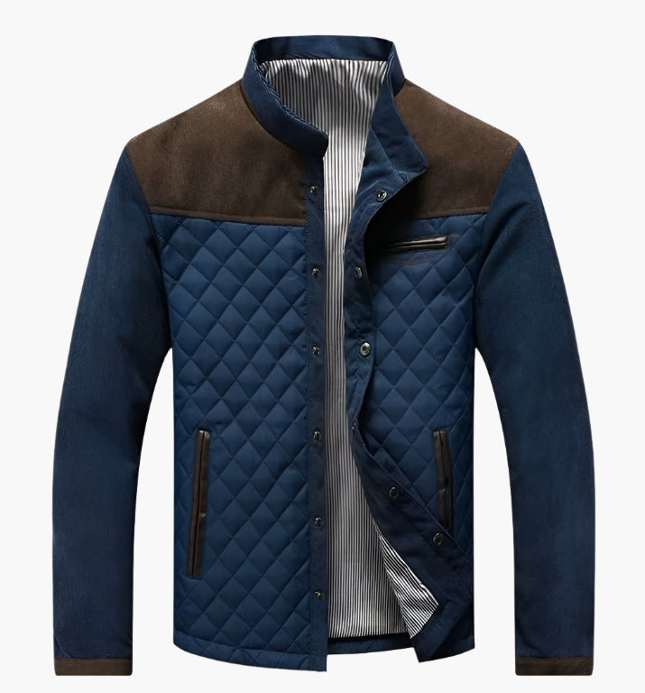 Lässige Steppjacke Mit Knopfverschluss Für Herren | Winter