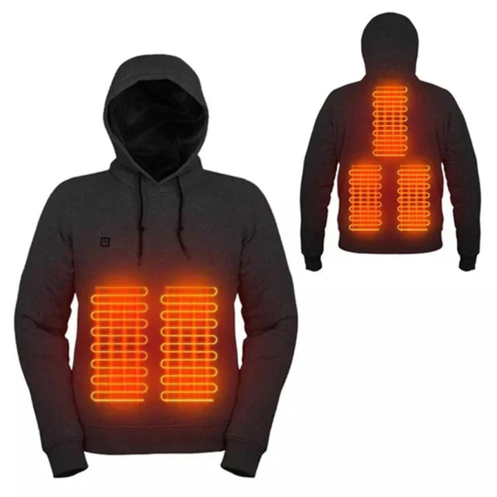 Unisex Heated Hoodie Adjustable Temperature Everyday Wear