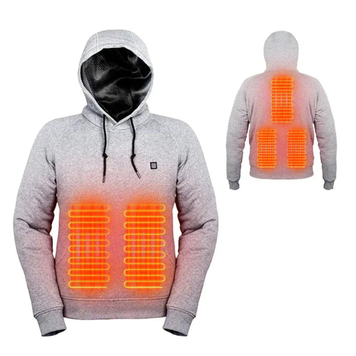 Unisex Heated Hoodie Adjustable Temperature Everyday Wear