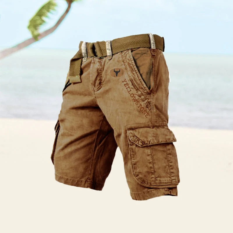 Herren Multifunktionale Cargo-Shorts – Robust, Atmungsaktiv & Praktisch für den Sommer 2025 | Mit vielen Taschen & Bewegungsfreiheit