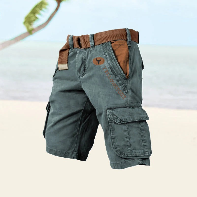 Herren Multifunktionale Cargo-Shorts – Robust, Atmungsaktiv & Praktisch für den Sommer 2025 | Mit vielen Taschen & Bewegungsfreiheit