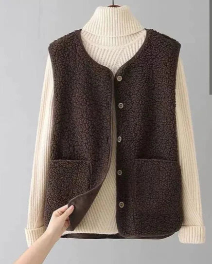 Damen Ärmellose Winter-Weste | Freizeit