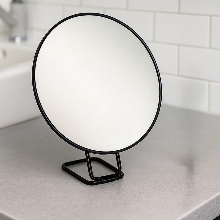 Compact Magnifying Makeup Mirror with Suction and Table Stand