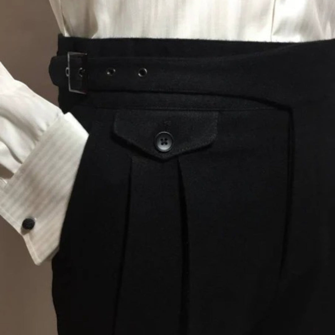 Lazare | Herrenhose Mit Hoher Taille | Formal