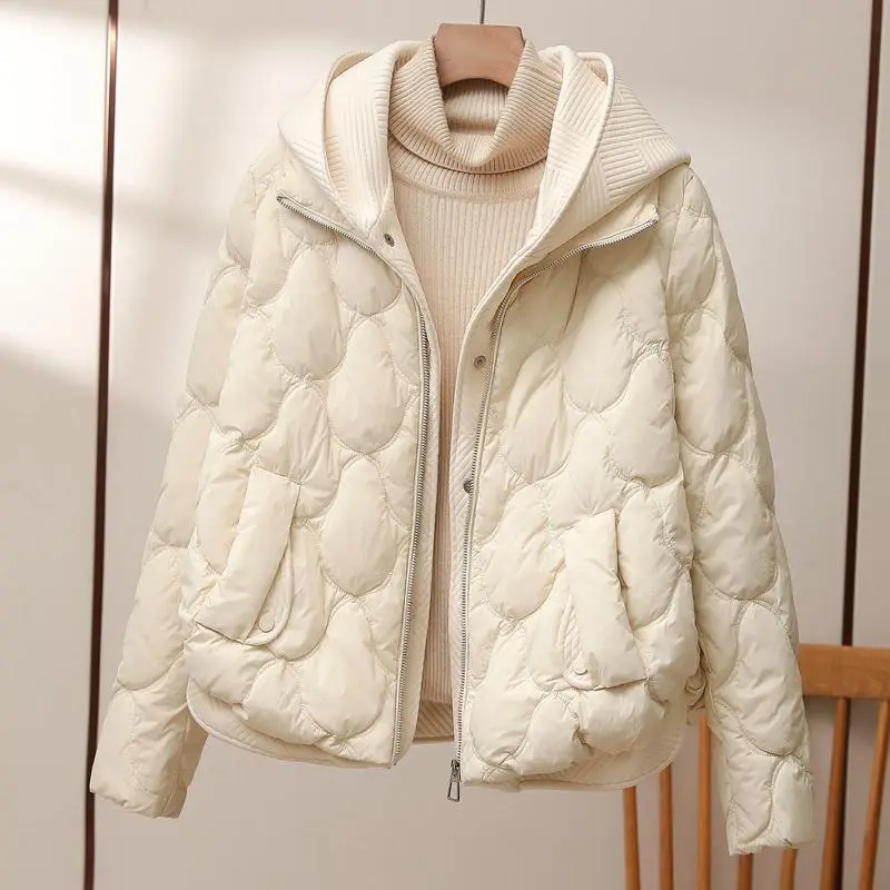Gesteppte Daunenjacke Mit Muster Für Damen | Winter