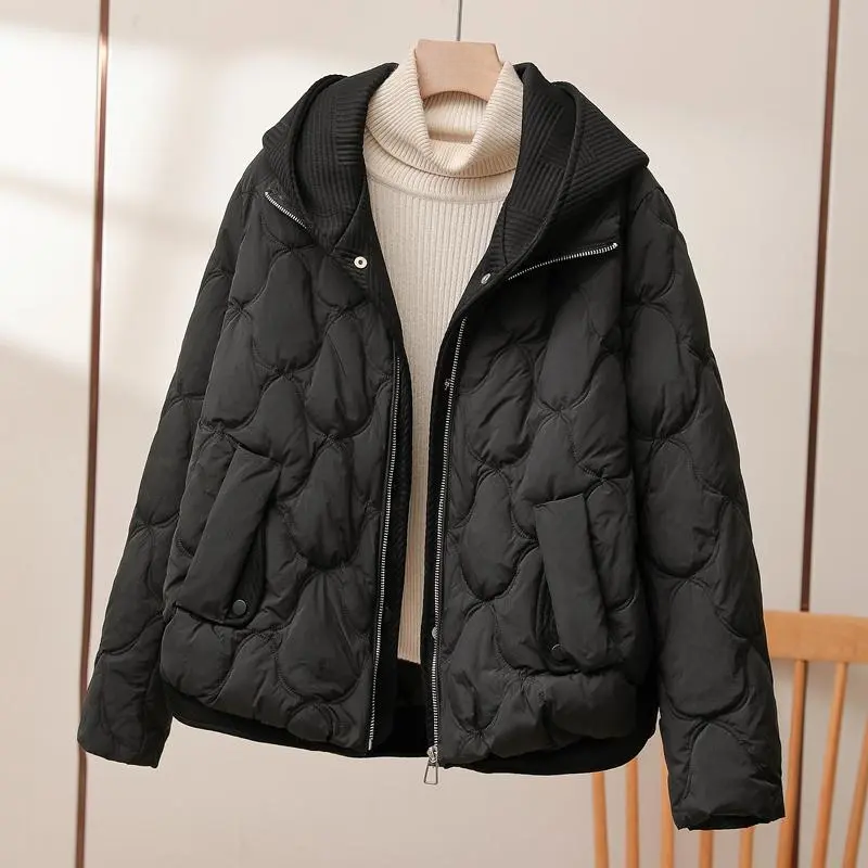 Gesteppte Daunenjacke Mit Muster Für Damen | Winter