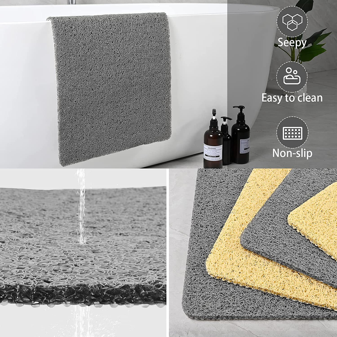 Bathroom Shower Safety Mat Stable, Quick-Dry Floor Protection