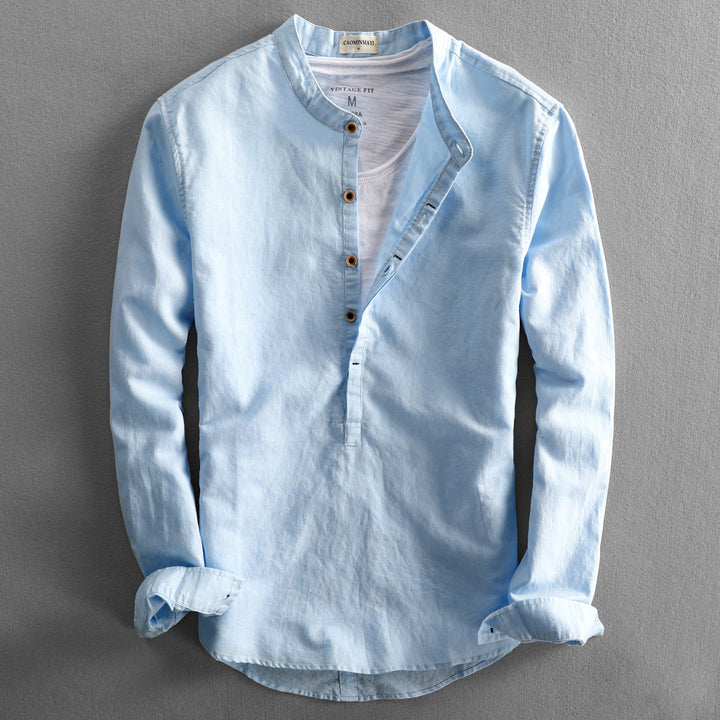 Herren Freizeit Langarmhemd | Button Down