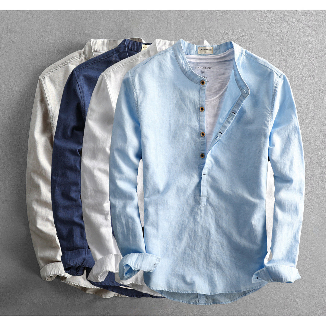 Herren Freizeit Langarmhemd | Button Down