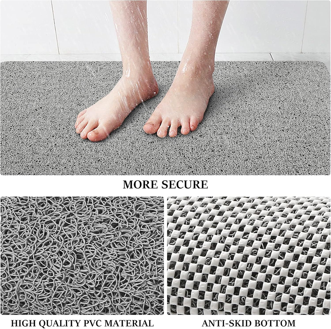 Bathroom Shower Safety Mat Stable, Quick-Dry Floor Protection