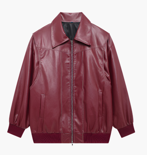 Stylische Leder Bomberjacke Für Damen | Winter