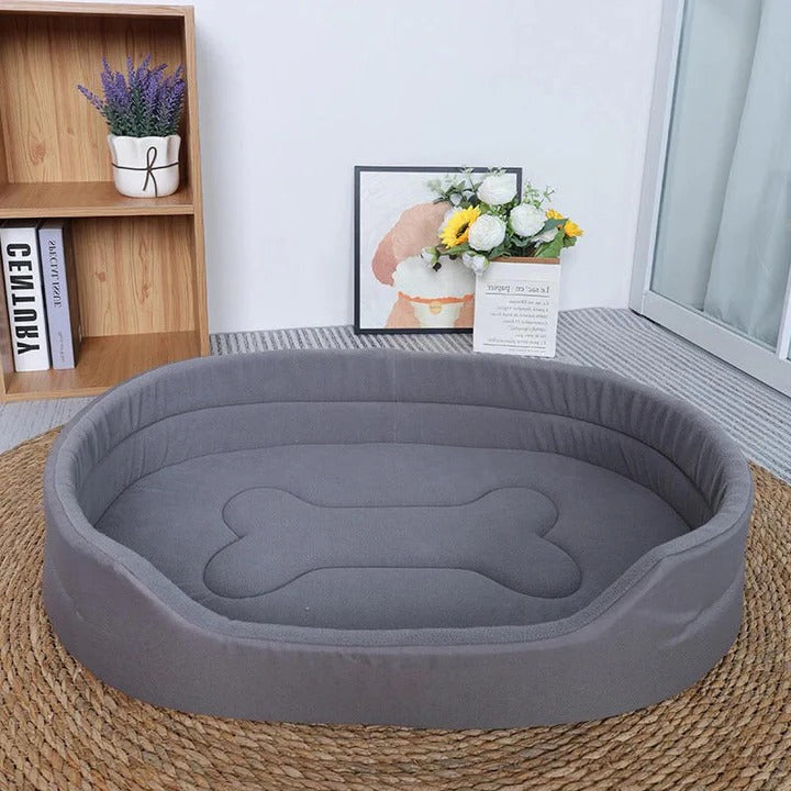 Supportive Pet Lounge Dog Bed with Washable Cover