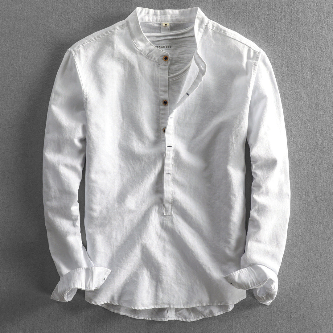 Herren Freizeit Langarmhemd | Button Down