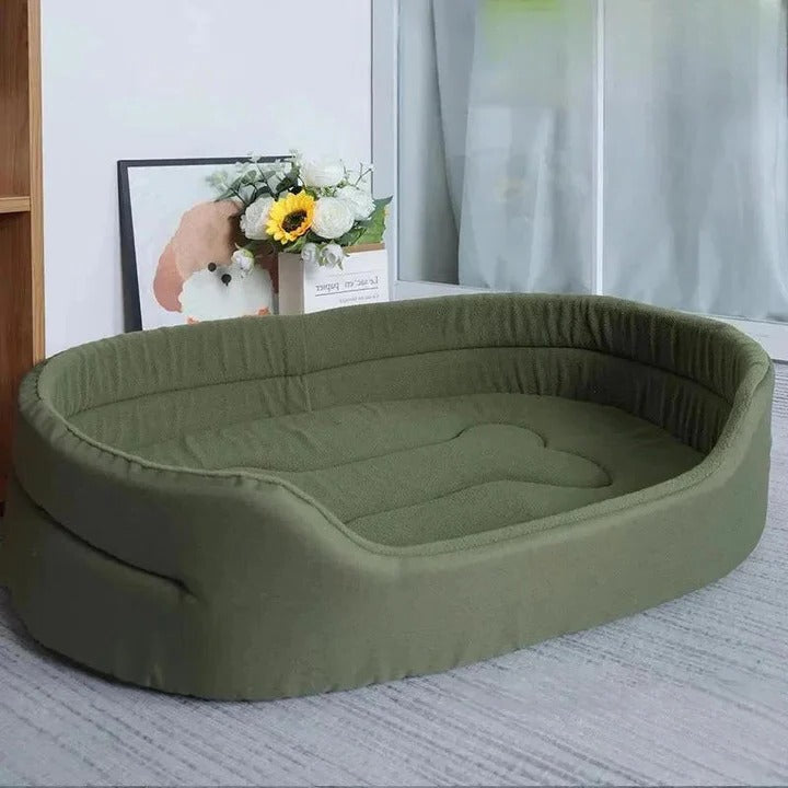 Supportive Pet Lounge Dog Bed with Washable Cover