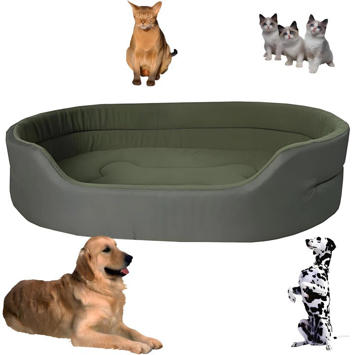 Supportive Pet Lounge Dog Bed with Washable Cover
