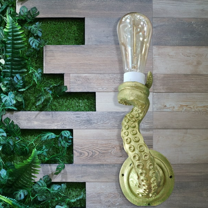 Octopus Wall Light Sculptural Ocean Design Lamp