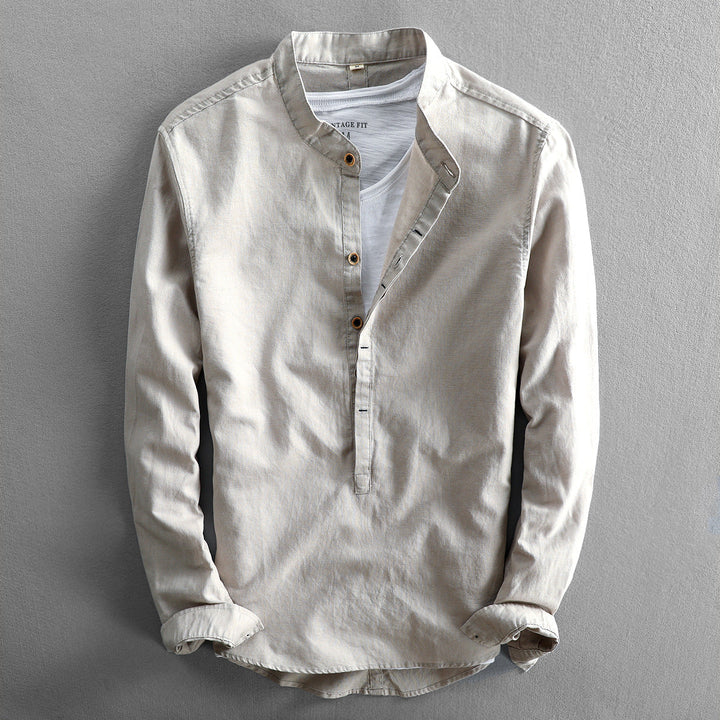 Herren Freizeit Langarmhemd | Button Down