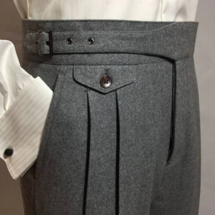 Lazare | Herrenhose Mit Hoher Taille | Formal