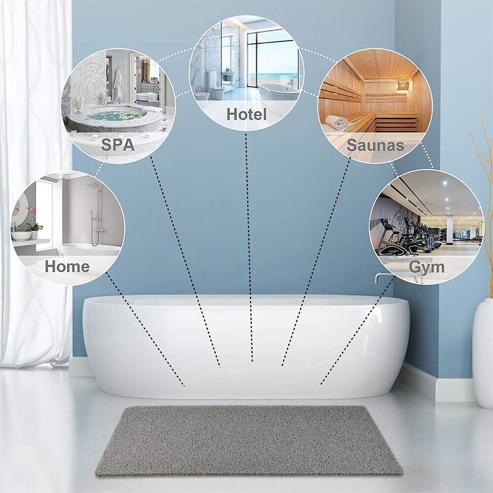 Bathroom Shower Safety Mat Stable, Quick-Dry Floor Protection