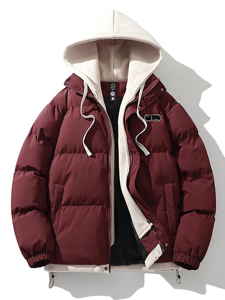 Trendige Daunenjacke Mit Kapuze | Winter