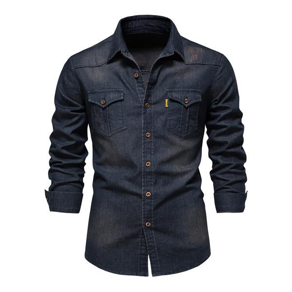 Herren Freizeit Jeanshemd | Langarm