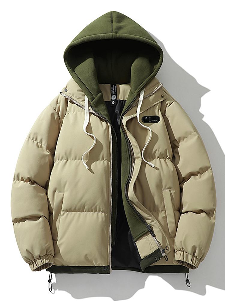 Trendige Daunenjacke Mit Kapuze | Winter