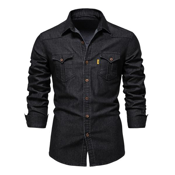 Herren Freizeit Jeanshemd | Langarm