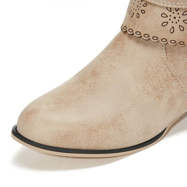 Damen Cowboystiefel Mit Dekorativer Schnalle | Blockabsatz