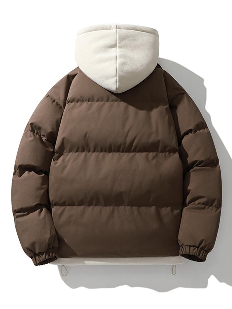 Trendige Daunenjacke Mit Kapuze | Winter