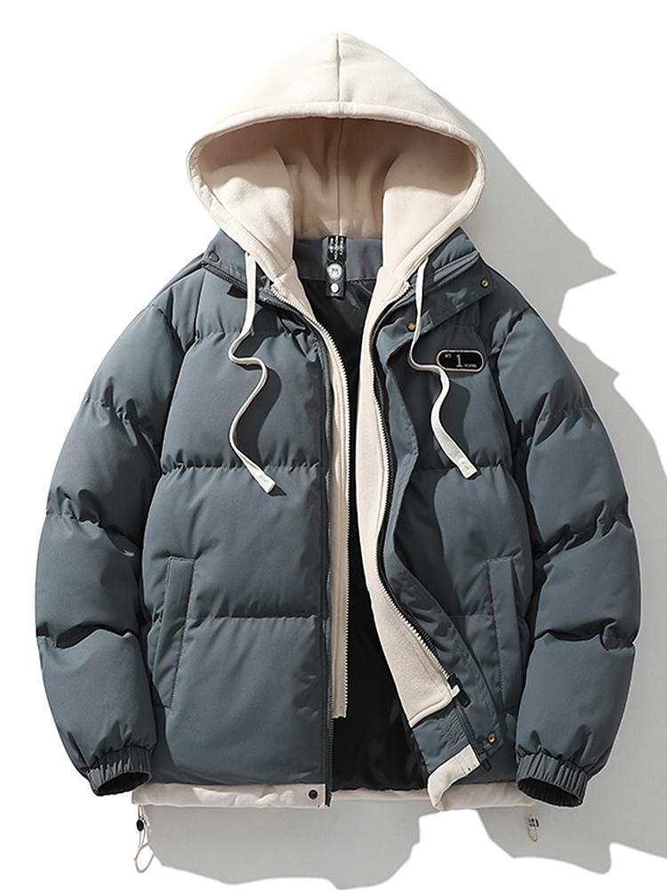 Trendige Daunenjacke Mit Kapuze | Winter